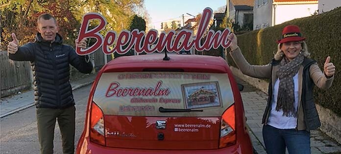 Münchens erster Glühwein-Express geht an den Start Münchens erster Glühwein-Express geht an den Start