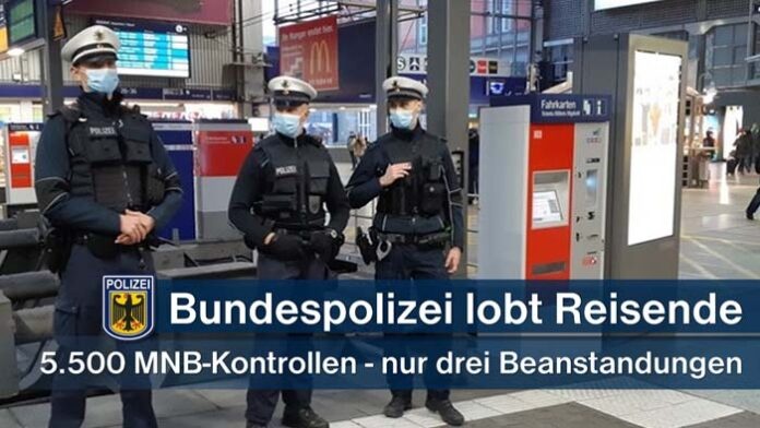 Großes Lob an Reisende – Bundesweiter Maskenkontrolltag in Bahnen am 7. Dezember Großes Lob an Reisende – Bundesweiter Maskenkontrolltag in Bahnen am 7. Dezember