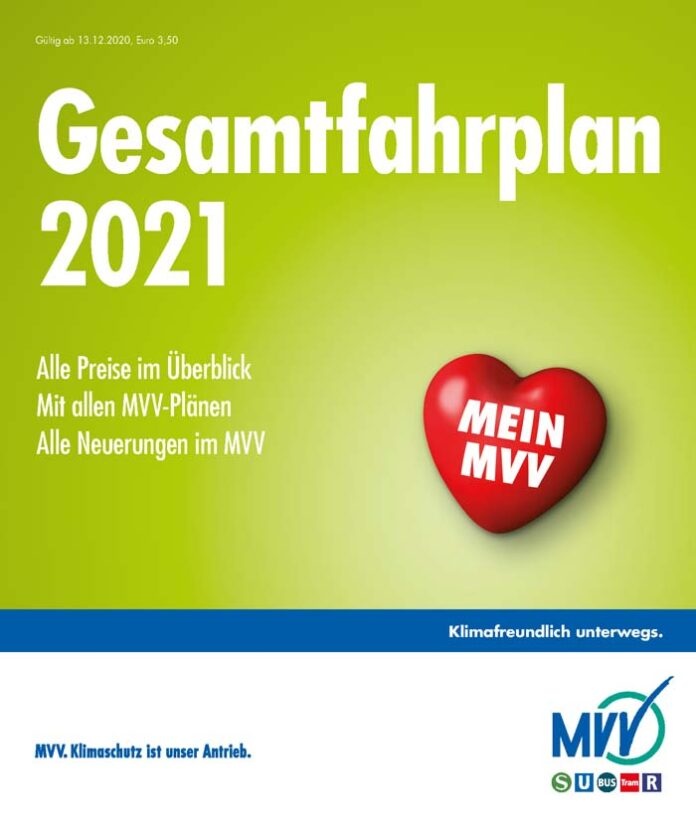 Verbesserungen und Änderungen im MVV-Verbundraum zum Fahrplanwechsel am 13. Dezember 2020