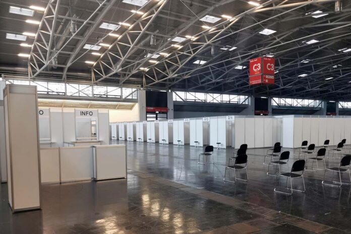 Münchner Impfzentrum einsatzbereit Münchner Impfzentrum einsatzbereit