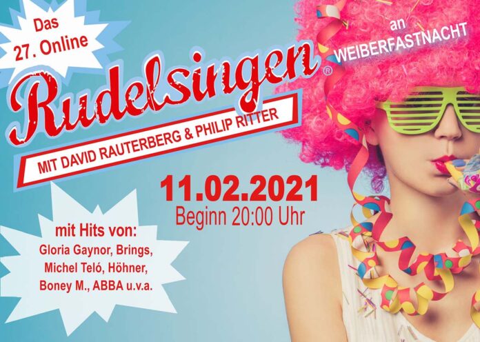 Online Rudelsingen bietet an Weiberfastnacht viele Hits zum Mitsingen bei der Party zu Hause an