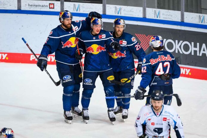 EHC Red Bull München: Sieg gegen Straubing - Red Bulls springen auf Platz zwei EHC Red Bull München: Sieg gegen Straubing - Red Bulls springen auf Platz zwei