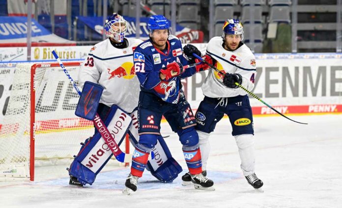 EHC Red Bulls ohne Punkte in Mannheim EHC Red Bulls ohne Punkte in Mannheim