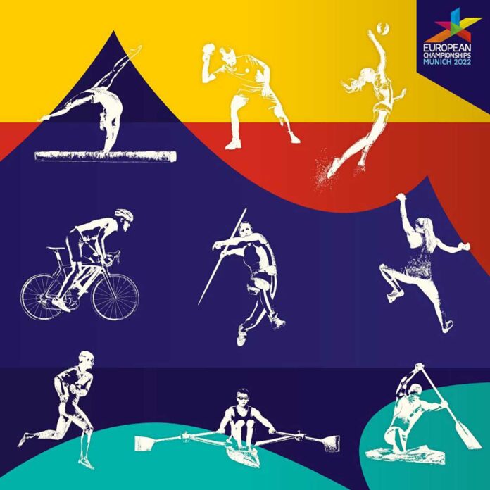 European Championships Munich 2022 enthüllen Leitidee und Key Visual