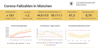 Update 19.05.: Entwicklung der Coronavirus-Fälle in München