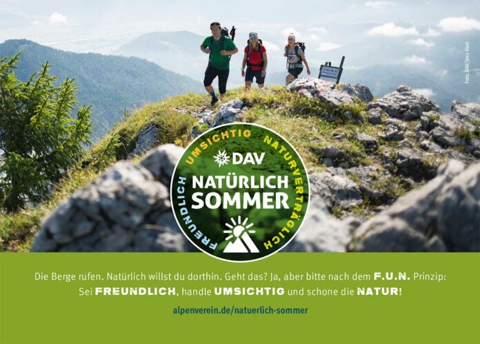 Beginn der Wandersaison: DAV startet Kampagne „Natürlich Sommer“ Beginn der Wandersaison: DAV startet Kampagne „Natürlich Sommer“