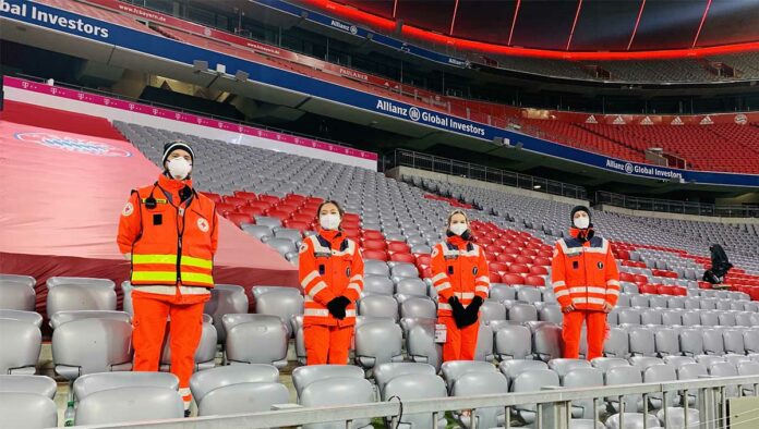 Münchner Rotes Kreuz für die EM-Spiele bereit Münchner Rotes Kreuz für die EM-Spiele bereit