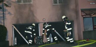 Tiefgaragenbrand in Freimann: Kurze Nacht für Bewohner