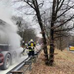 Sendling: Brennender Gefahrguttransporter