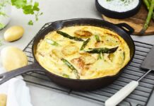 Spargel und Kartoffeln mal anders: Rezept für spanische Tortilla mit grünem Spargel