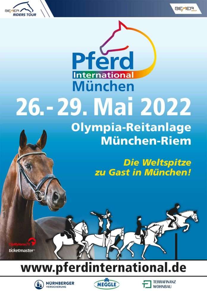 Die „Pferd International München“ ist wieder da! Save the Date: vom 26. bis 29. Mai 2022