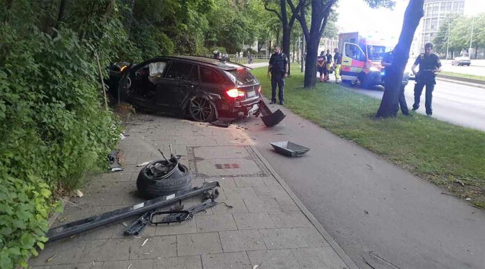 Drei Verletzte nach Verkehrsunfall in Giesing