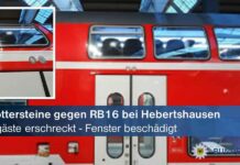 Schreck in der Regionalbahn - Jugendliche Steinwerfer beschädigen Zugfenster