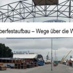 Oktoberfestaufbau – Wege über die Wiesn