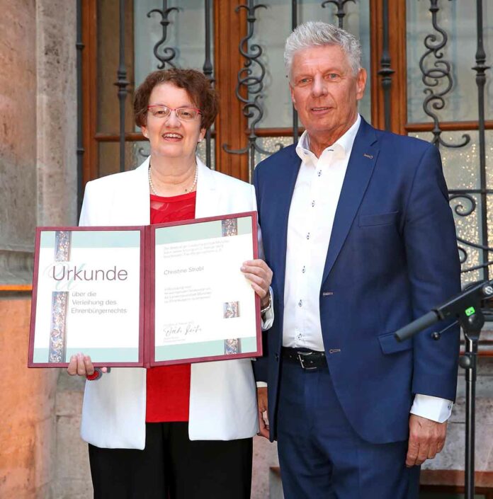 Christine Strobl ist Münchner Ehrenbürgerin Christine Strobl ist Münchner Ehrenbürgerin