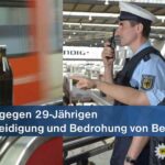 Bierflaschenattacke am Hauptbahnhof - Massive Beleidigung und Bedrohung von Beamten am Ostbahnhof