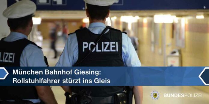 Giesing: 82-Jähriger mit elektrischen Rollstuhl ins Gleis gestürzt