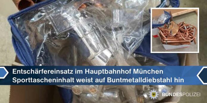 Hauptbahnhof: Entschärfereinsatz führt zu mutmaßlichem Buntmetalldiebstahl