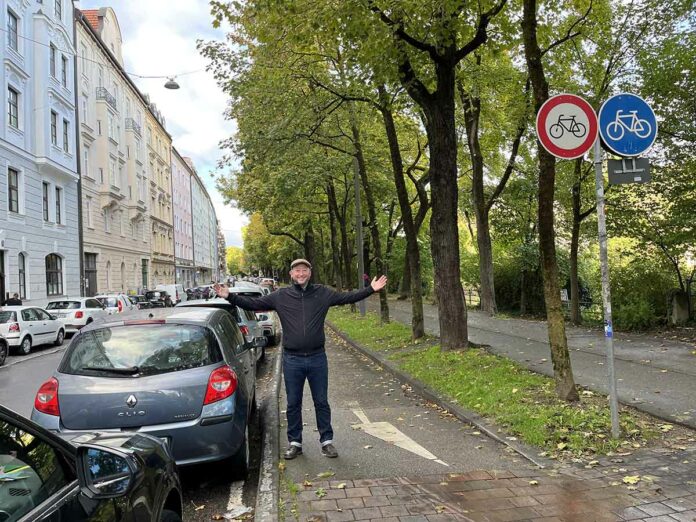 Sichere und breite Radwege für den beliebten Isarradweg in der Zeppelinstraße