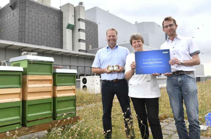 50 Kilo Bienenhonig vom Heizkraftwerk: Erlös bringt Spende für kranke Kinder