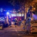 bauma: Brand einer Müllpresse