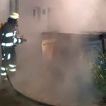 Nächtlicher Mülltonnenbrand in Aubing