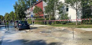 Ramersdorf-Perlach: Straße überschwemmt