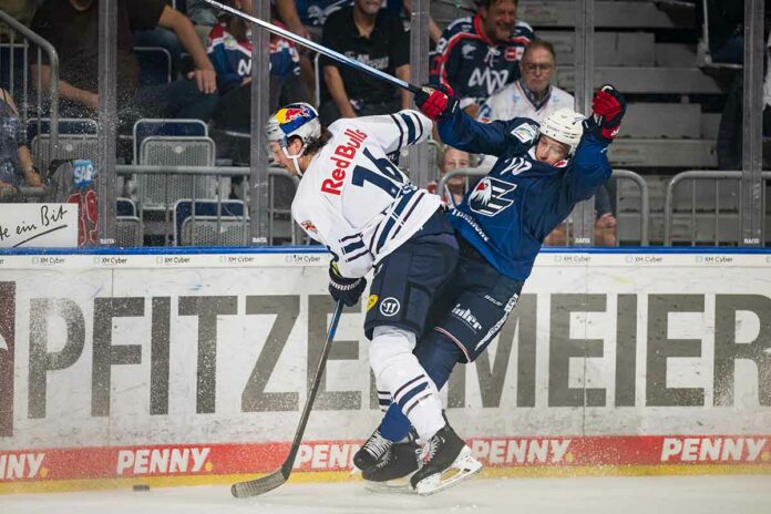 Zweites Spiel, erste Niederlage: Red Bull München unterliegt Mannheim Zweites Spiel, erste Niederlage: Red Bull München unterliegt Mannheim