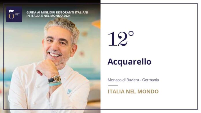 Das Acquarello in München von "50 Top Italy" zum 12. besten italienischen Restaurants der Welt gekürt und zum Besten in Deutschland! Das Acquarello in München von "50 Top Italy" zum 12. besten italienischen Restaurants der Welt gekürt und zum Besten in Deutschland!