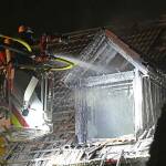 Dachstuhlbrand mit zwei verletzten Personen in Altperlach