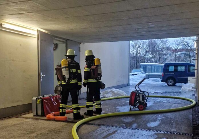 Schwabing: Brandmeldeanlage meldet Kellerbrand Schwabing: Brandmeldeanlage meldet Kellerbrand