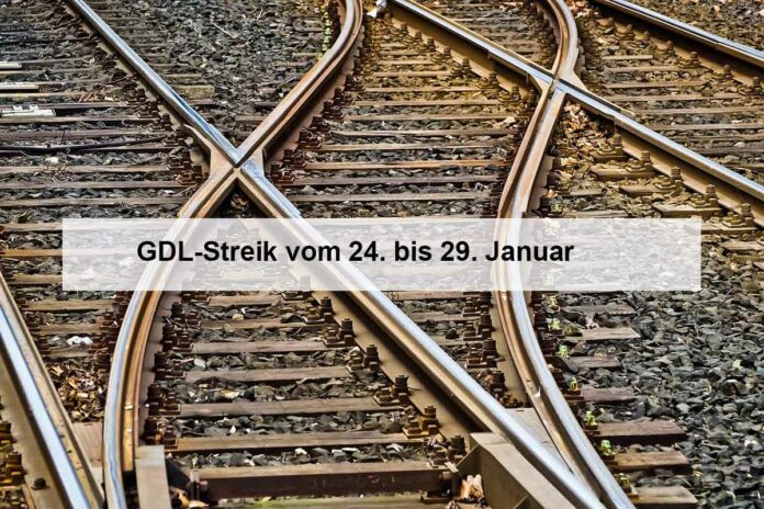 GDL-Streik wird Bahnverkehr vom 24. bis 29. Januar massiv beeinträchtigen