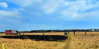 Flächenbrand auf der Panzerwiese