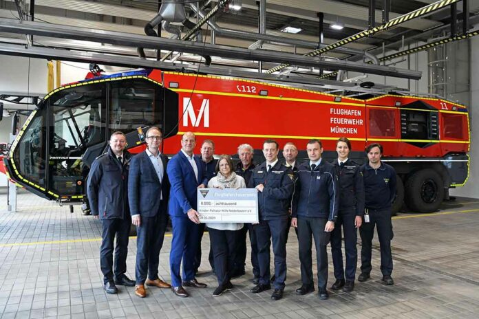 Flughafenfeuerwehr engagiert sich in der Region Insgesamt 12.500 Euro