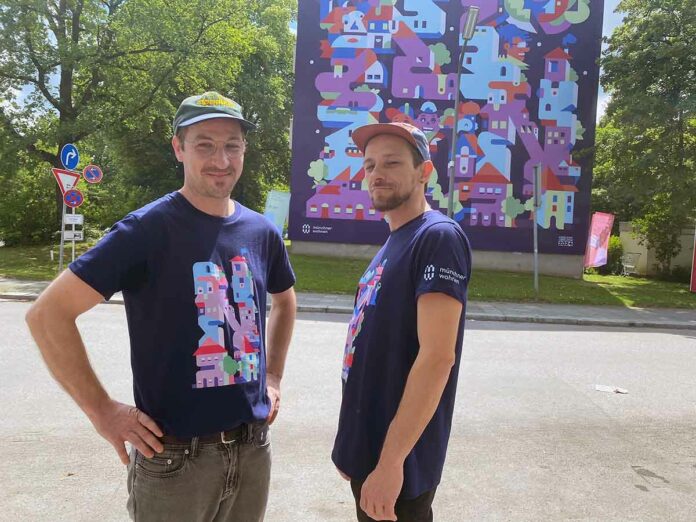 Visuell verbunden: Münchner Wohnen enthüllt erstes Streetart Kunstprojekt