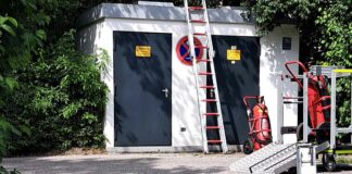 Trafoanlage in Brand