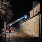 Brand im denkmalgeschützten Kieswerk - Perlach
