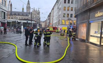Starke Rauchentwicklung in der Innenstadt (Altstadt)