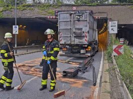 Lkw-Ausleger verloren