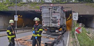 Lkw-Ausleger verloren