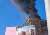 Massive Rauchentwicklung durch Brand in Moosach