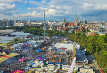 Der neue Skylift auf dem Oktoberfest