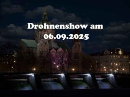 Magisches Lichtspektakel am 06.09.2025 - 150 Drohnen tanzen über München