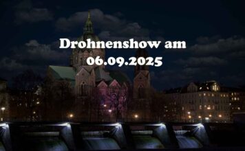 Magisches Lichtspektakel am 06.09.2025 - 150 Drohnen tanzen über München