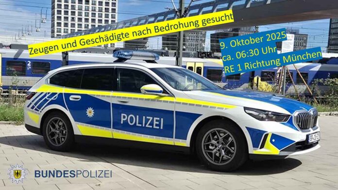 Bedrohung im Regionalexpress - Bundespolizei bittet Geschädigte und Zeugen um Hinweise Bedrohung im Regionalexpress - Bundespolizei bittet Geschädigte und Zeugen um Hinweise