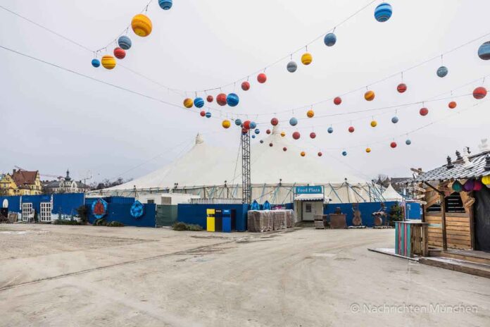 Vom Winterfestival zur Silvesterparty: Tollwood baut um Vom Winterfestival zur Silvesterparty: Tollwood baut um