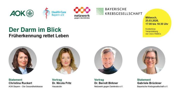 Der Darm im Blick: Früherkennung rettet Leben, wenn sie genutzt wird - Online-Informationsveranstaltung am 25. März 2026