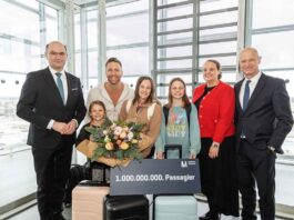 Flughafen München begrüßt 1.000.000.000 Passagier