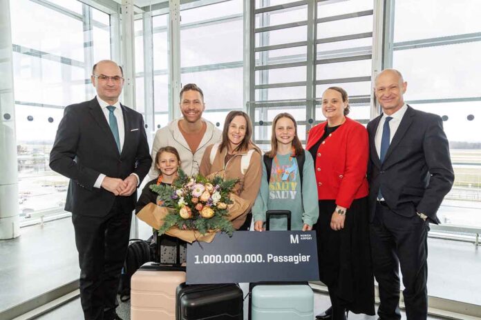 Flughafen München begrüßt 1.000.000.000 Passagier