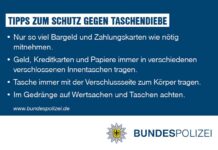 Diebstahl im internationalen Fernzug – Bundespolizei gibt Präventionstipps zum Osterreiseverkehr Diebstahl im internationalen Fernzug - Bundespolizei gibt Präventionstipps zum Osterreiseverkehr
